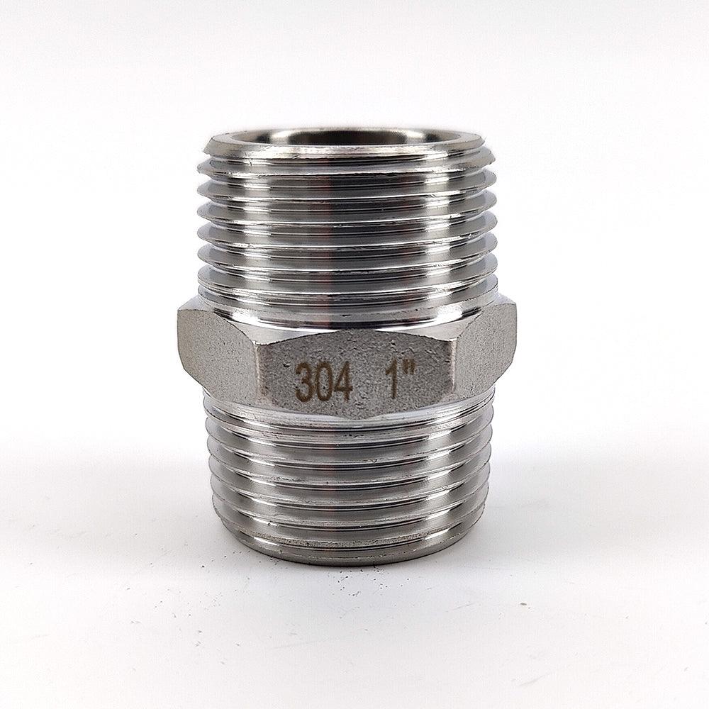1 inch BSP stainless steel hex nipple