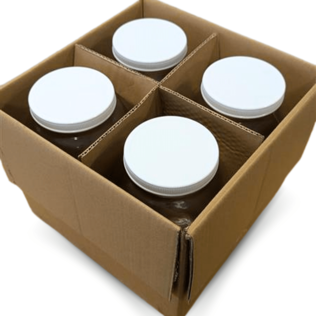 1 US Gallon Glass Jar & Lid, pack of 4