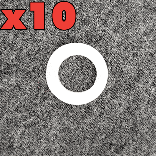10 pack of 5/8 silicone washers for keg couplers and tap shanks