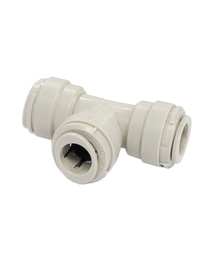 Quick Connect Plastic Fitting - Tee 3/8" Tube