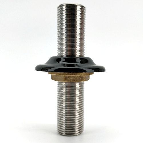 100mm 5/8 all thread shank with black plastic collar