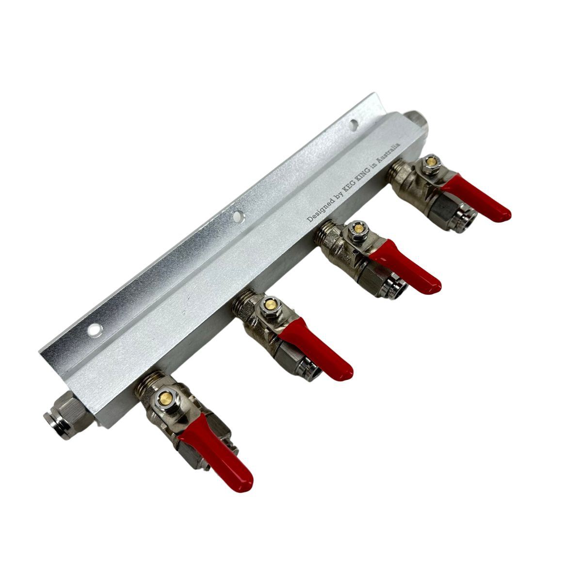 4 Way Gas Line Manifold - Push-In Fittings