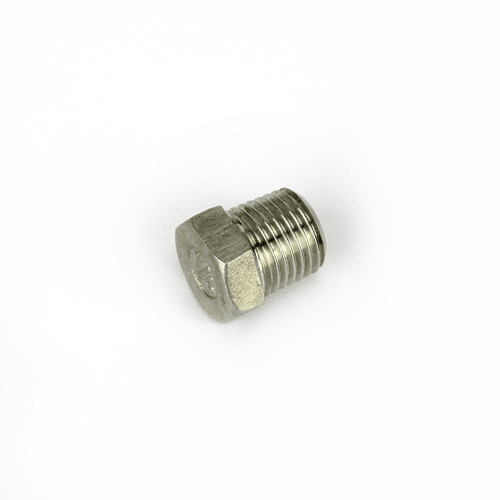 Stainless steel 1/4 inch BSP hex plug
