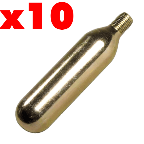 Pack of ten 16 gram CO2 cartridges