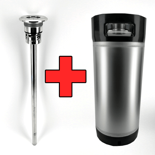 20L commercial keg with A-Type spear, rubber base and handle