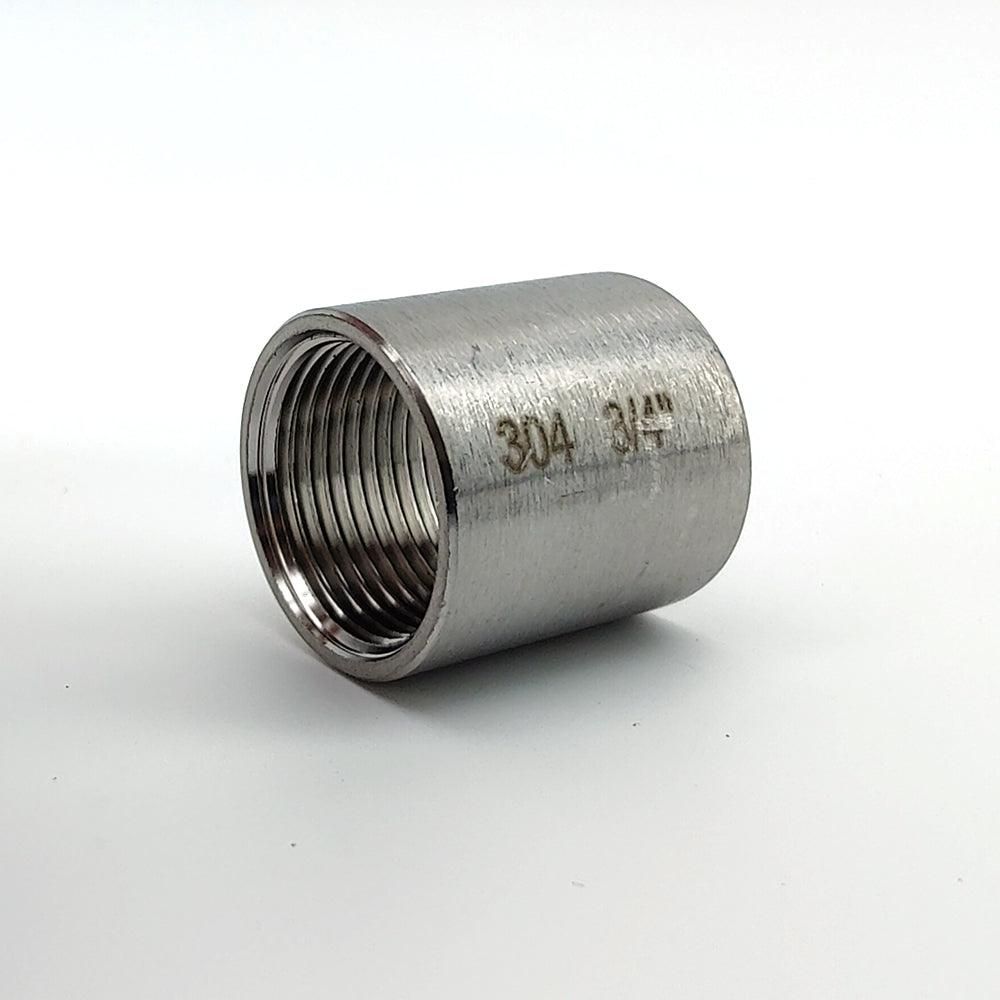 3/4 inch BSP stainless internal threaded pipe socket