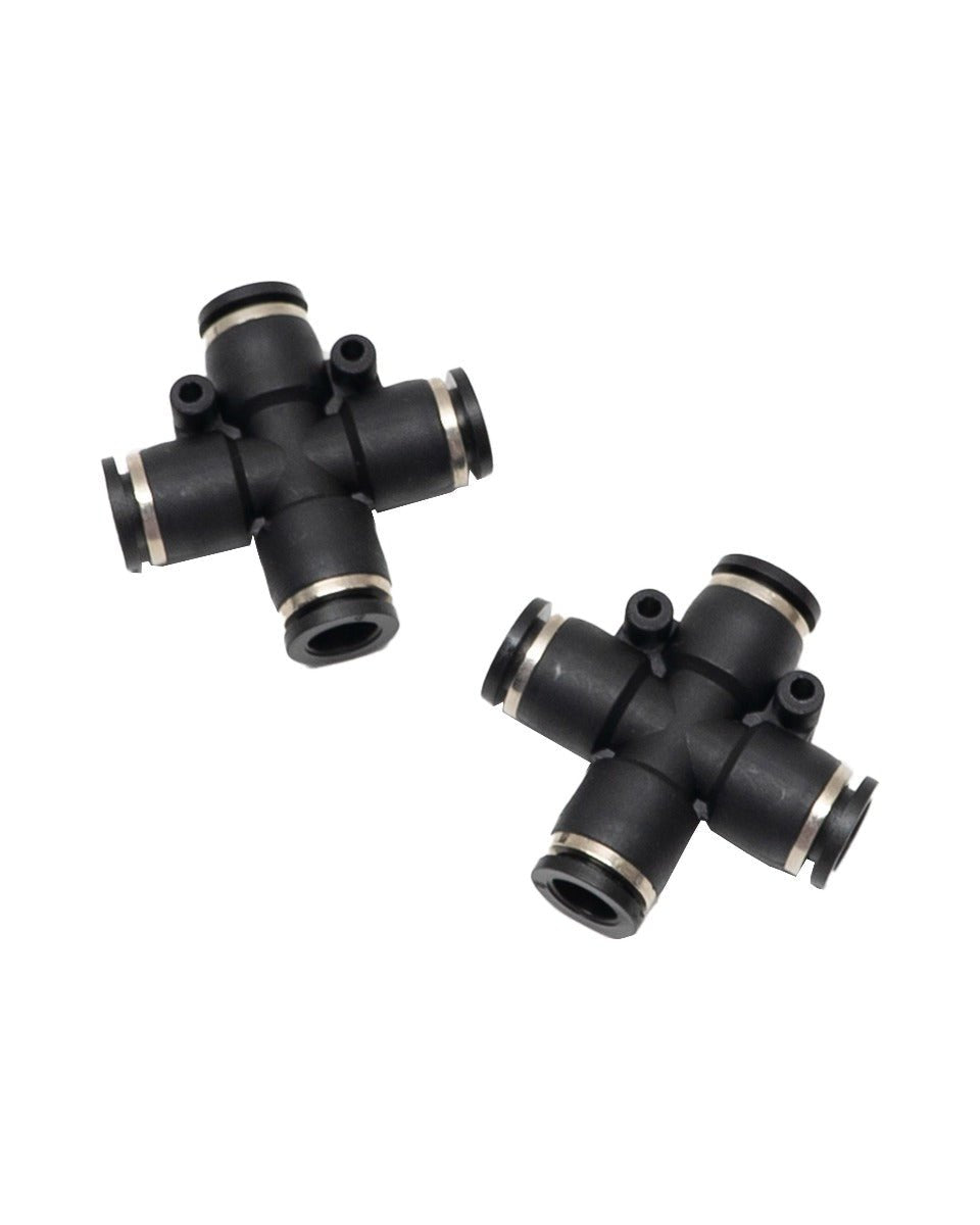 4-Way Push Fit Fitting - 5/16 Inch (8mm)