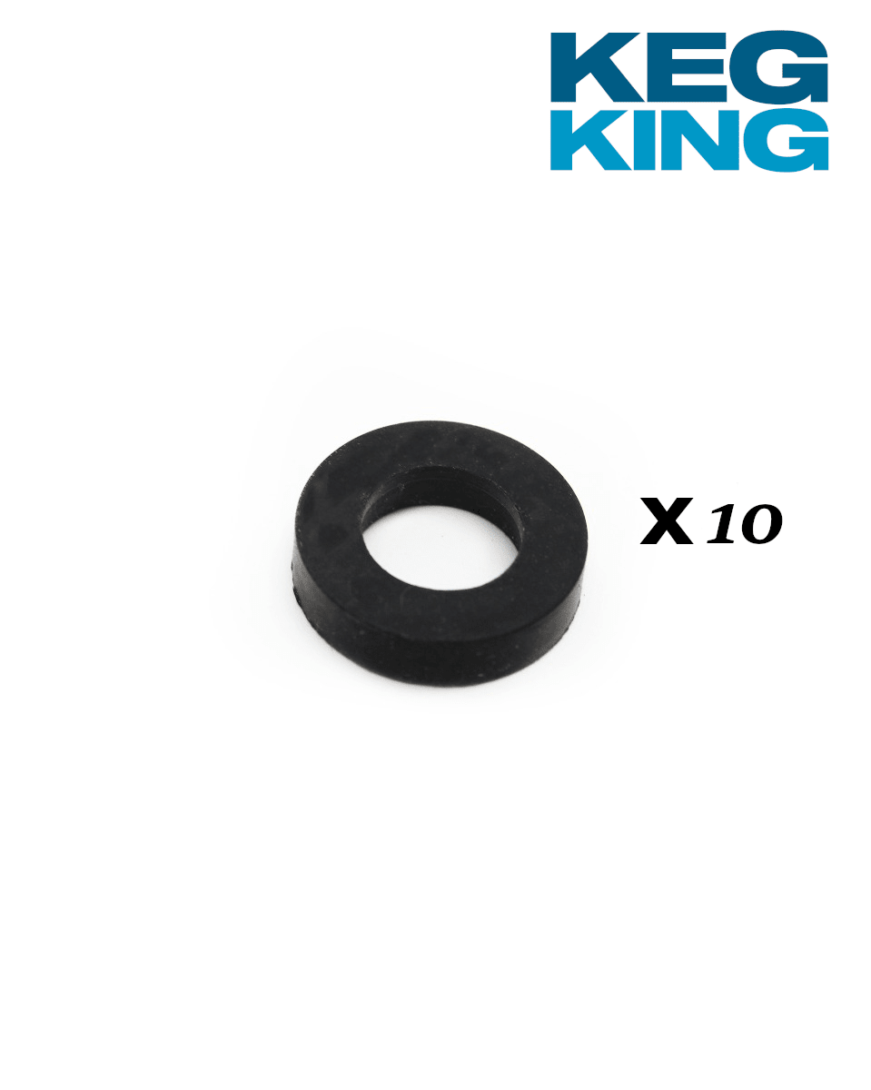 5/8 Thick Black Silicone Washer Pack of 10