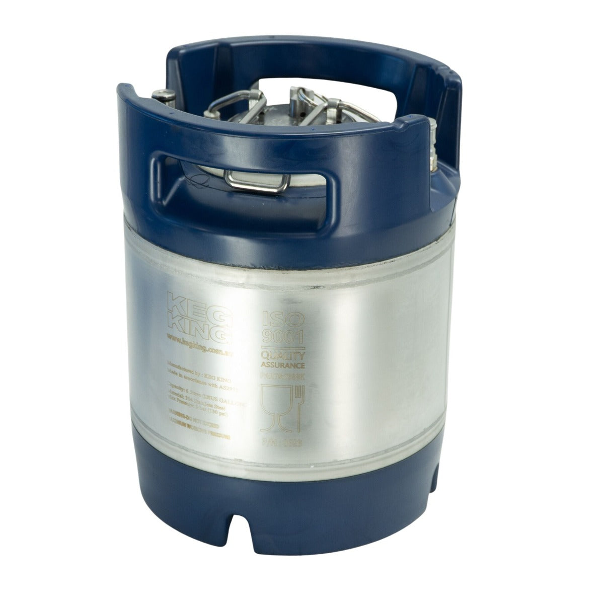 Keg King True Blue 6.5L Ball Lock Keg (Factory Second)