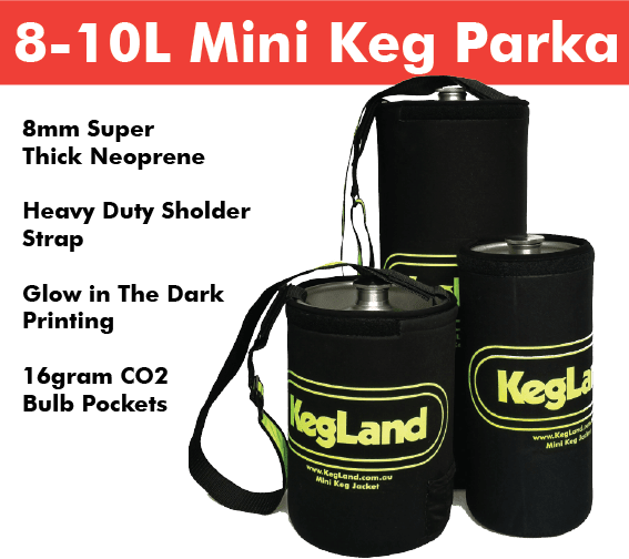 Glow in the dark mini keg parka 8L-10L