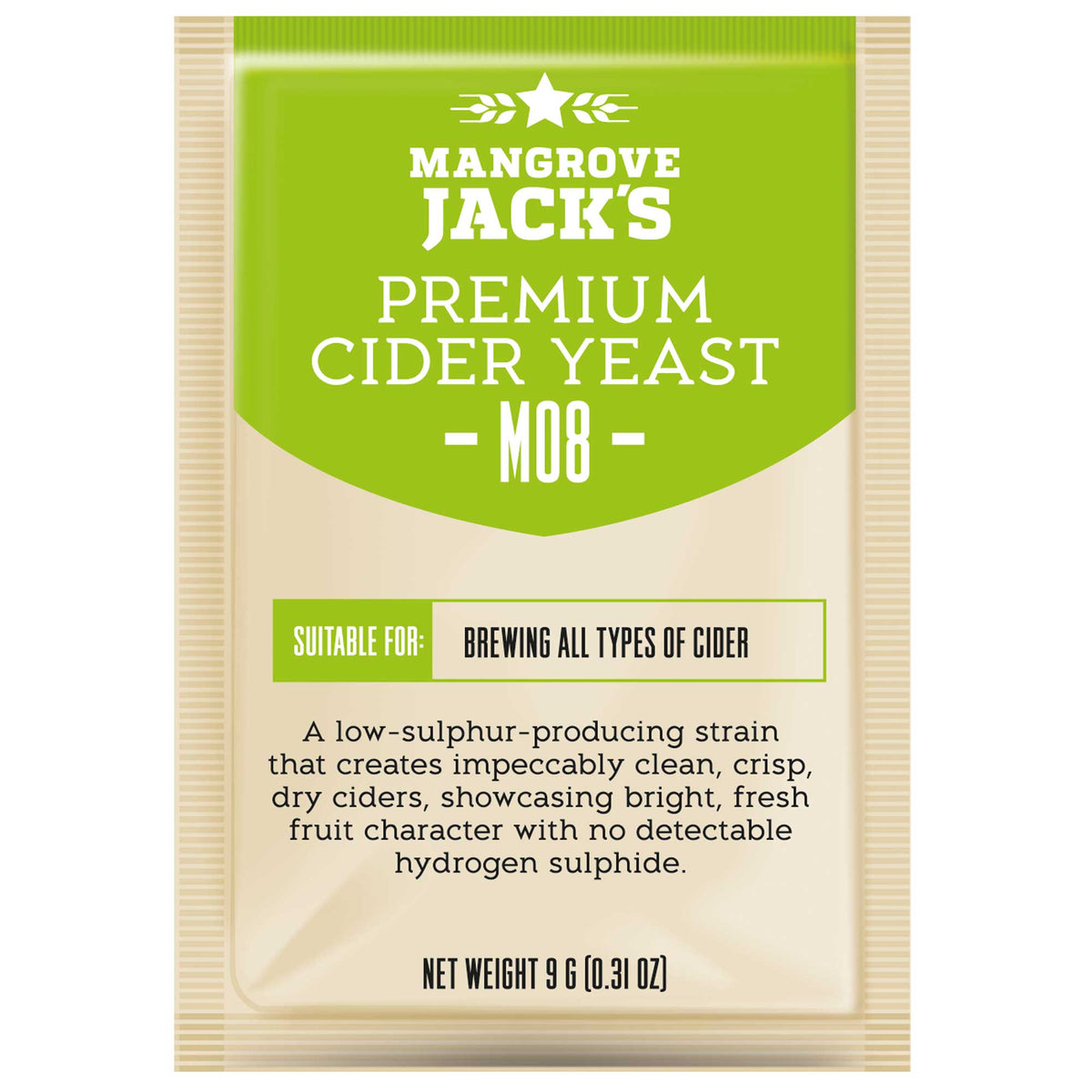 Mangrove Jack's Craft Series Premium Cider Yeast M08 sachet