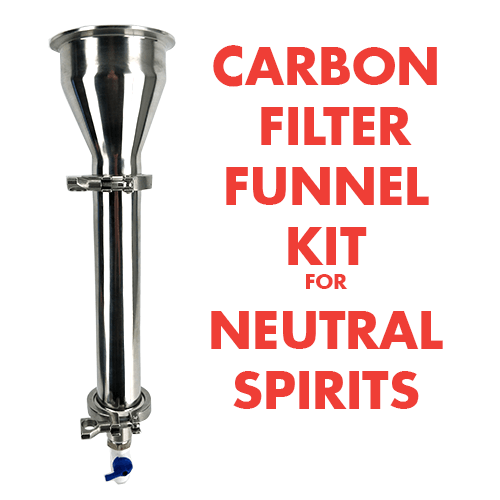 Activated carbon filter funnel kit