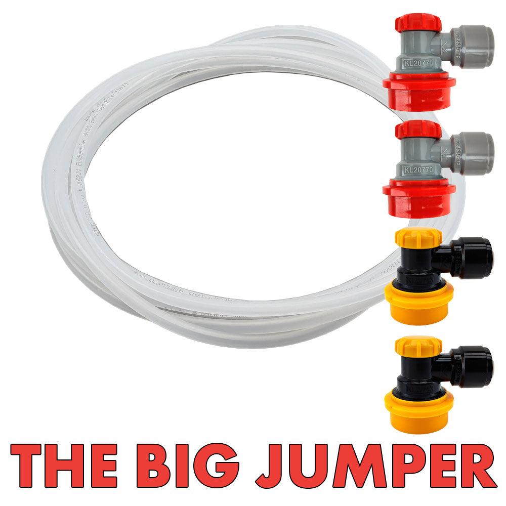 Big Jumper closed transfer line kit with 9.5mm tubing
