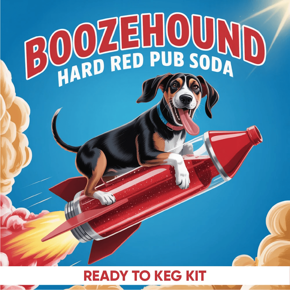 Boozehound Hard Red Pub Soda creaming soda ready-to-keg kit