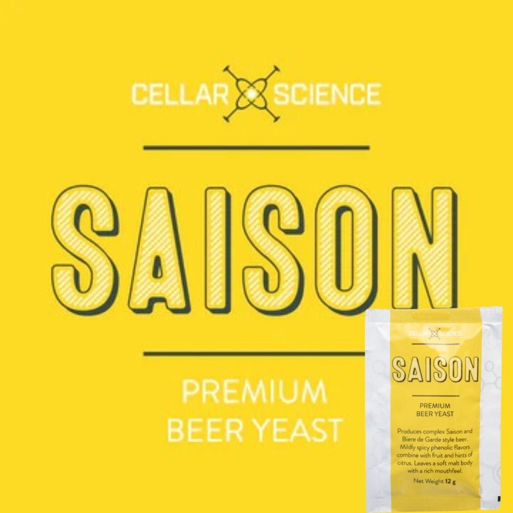 Box of 20 CellarScience Saison Ale Yeast 12g sachets