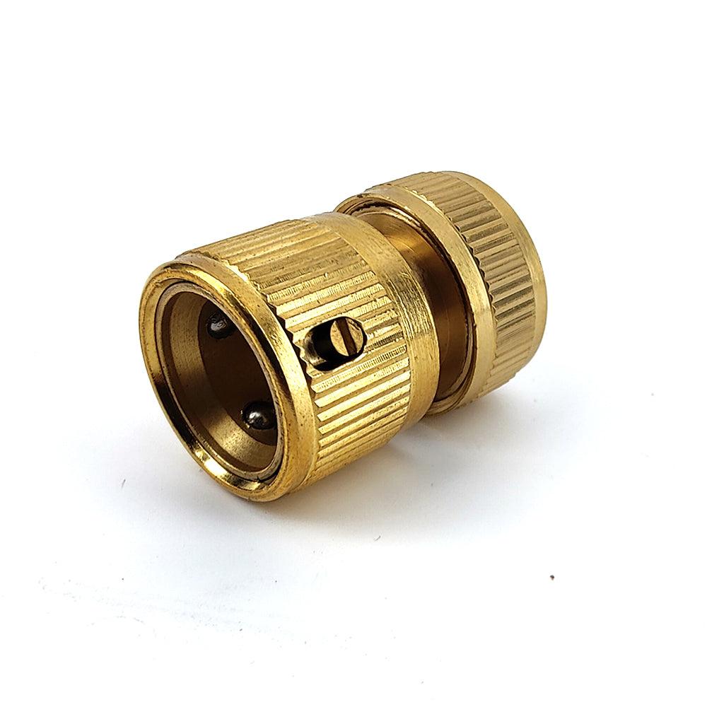 Brass female garden hose grip connector 12mm