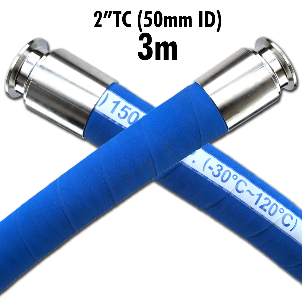 2 inch Tri-Clover brewery hose, 3m
