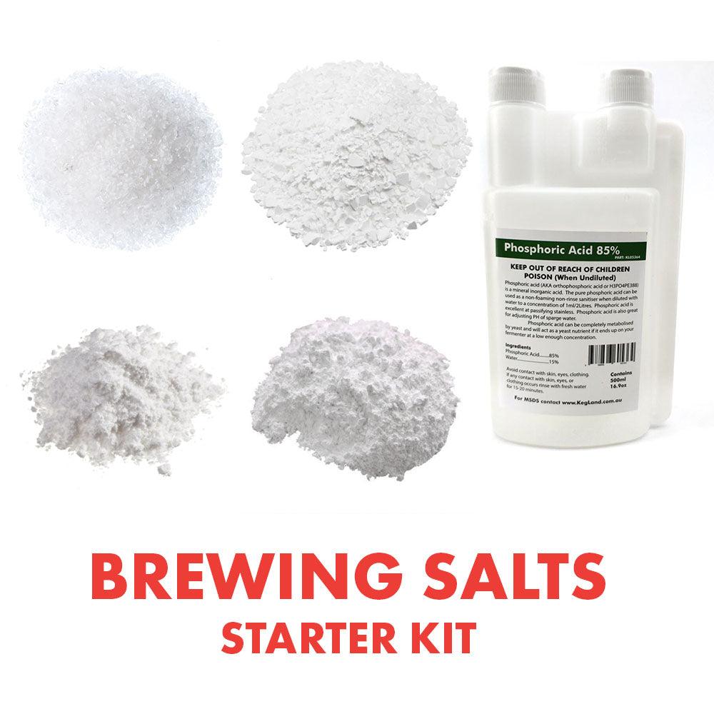 Brewing salts starter kit packets