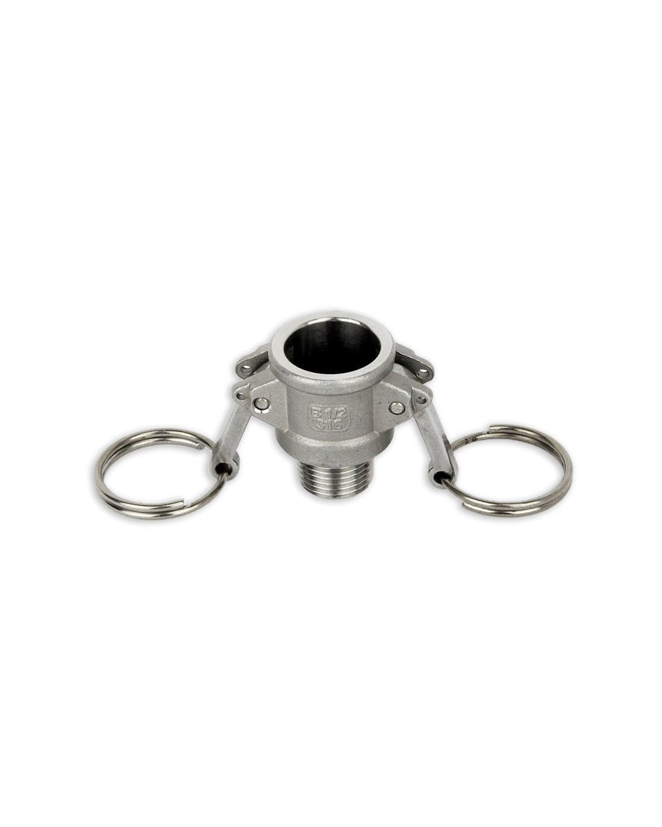 Camlock Type B female x 1/2 inch male fitting