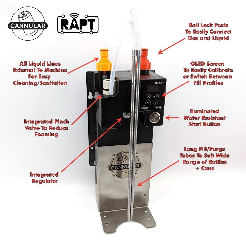 Cannular Can and Bottle Filler + 24V DC Power Supply (AU) - Distillery King Australia