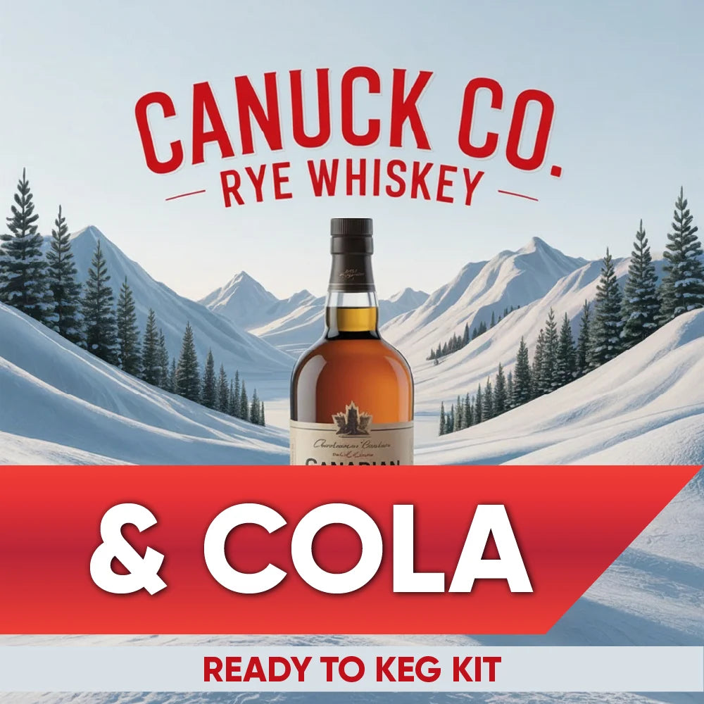 Canuck Co Rye Whiskey and Cola ready to keg kit