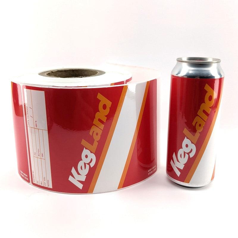 Roll of custom printed labels 20cm x 13.7cm