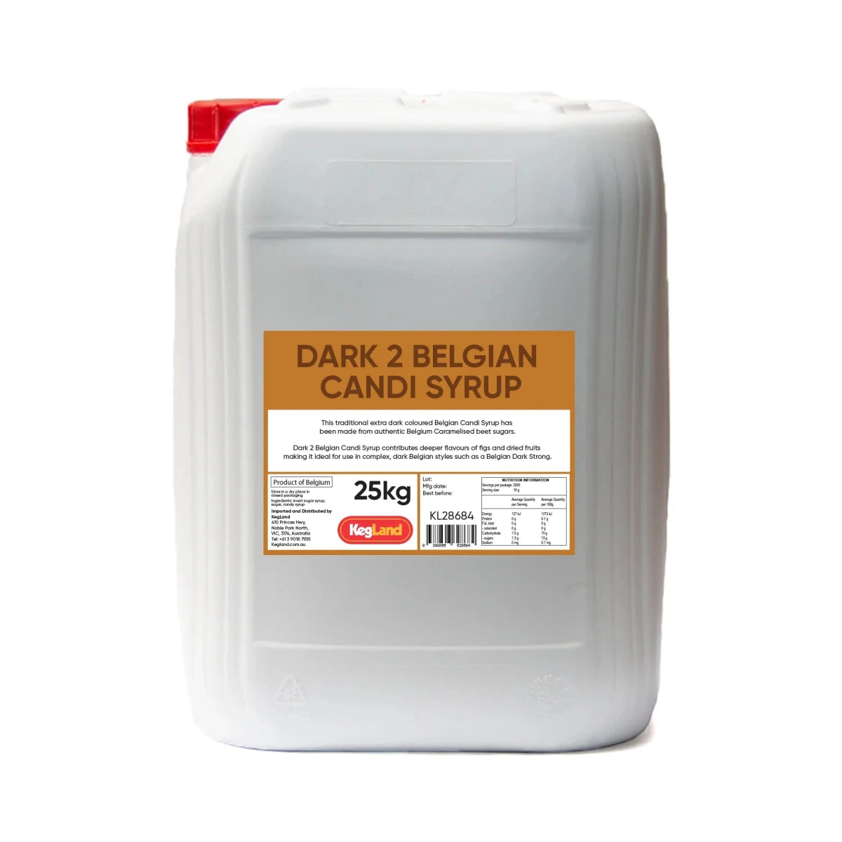 Dark 2 Belgian Candi Syrup - 25kg Jerry Can