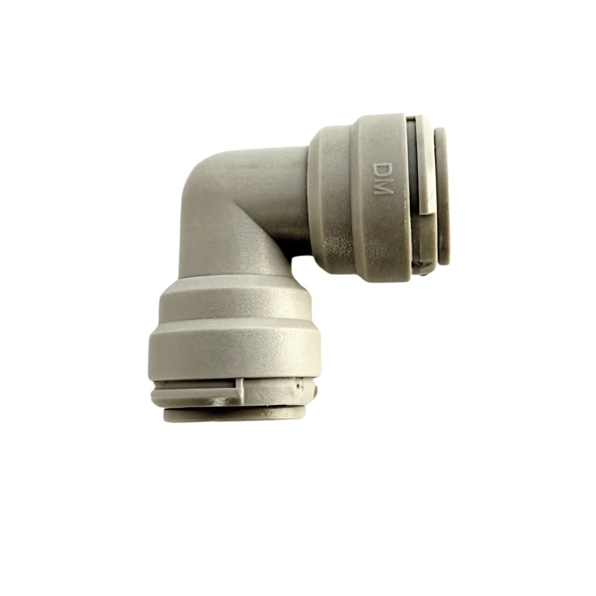 DM 90 Degrees Elbow to 3/8" Push Fit on Both Sides 9.5mm