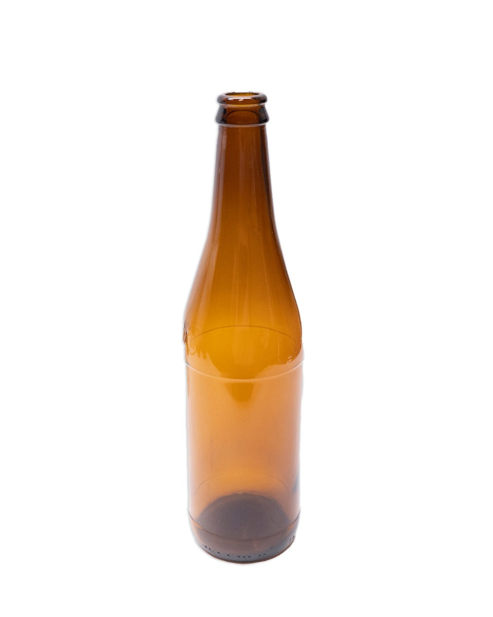 640ml Amber Glass Beer Bottles - Pack of 12