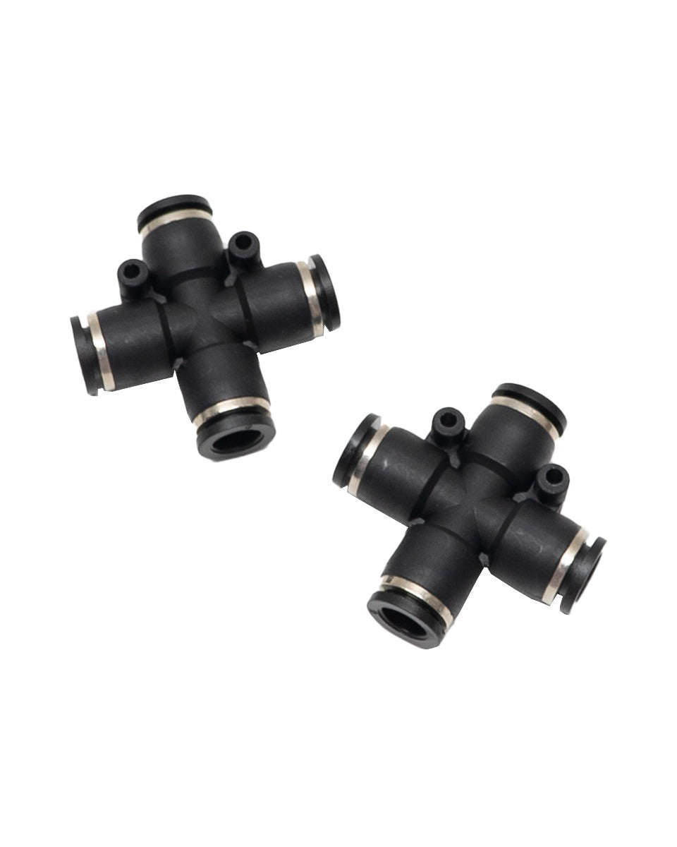 4-Way Push Fit Fitting - 5/16 Inch (8mm)