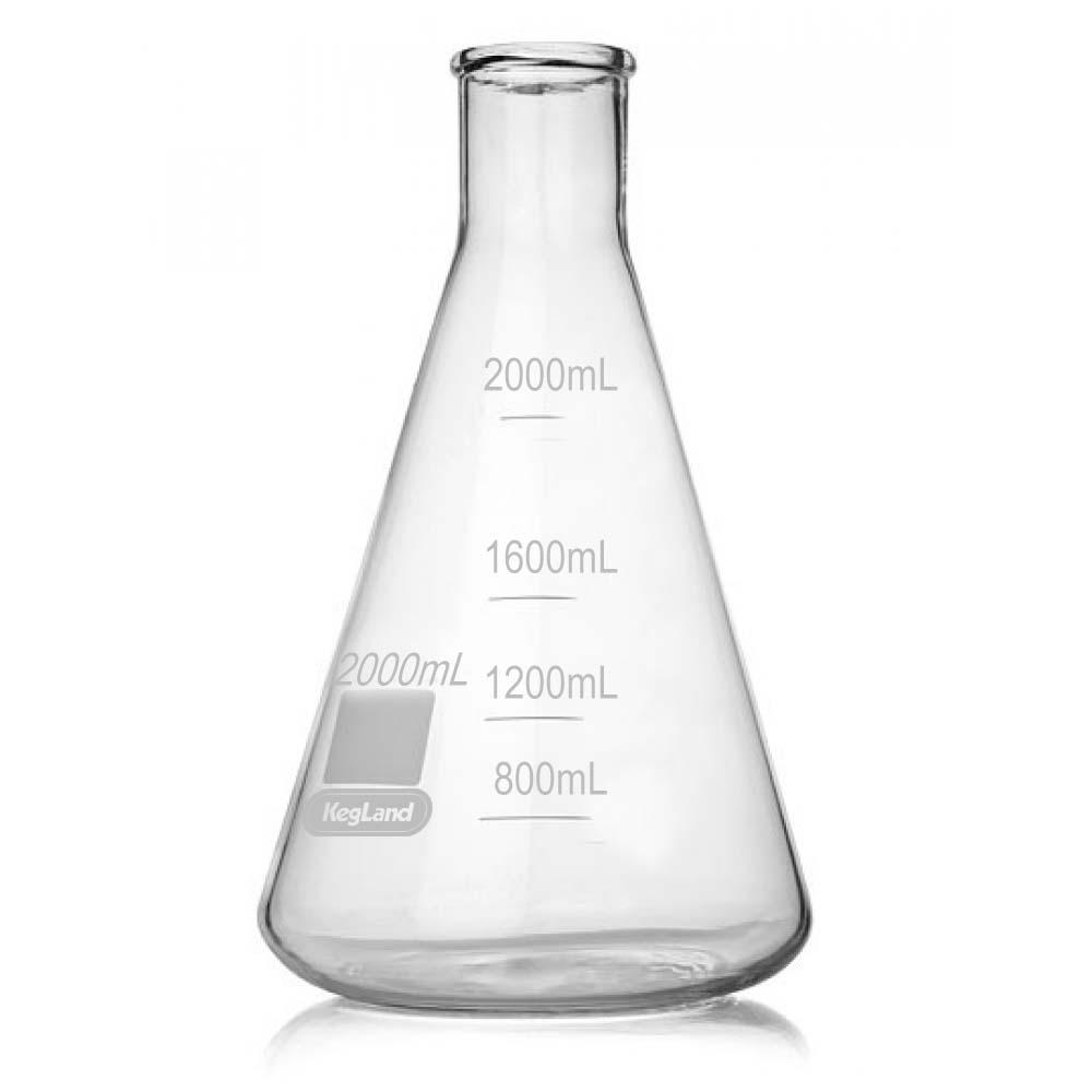 2000ml borosilicate Erlenmeyer conical flask