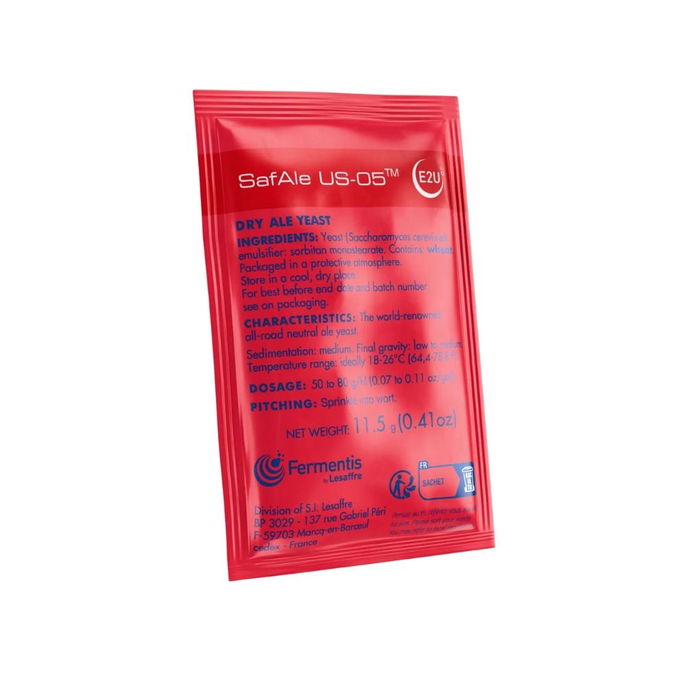 Fermentis SafAle US-05 yeast, 11.5g
