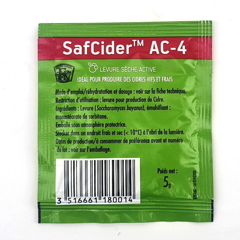 Fermentis SafCider AC-4 Yeast 5g