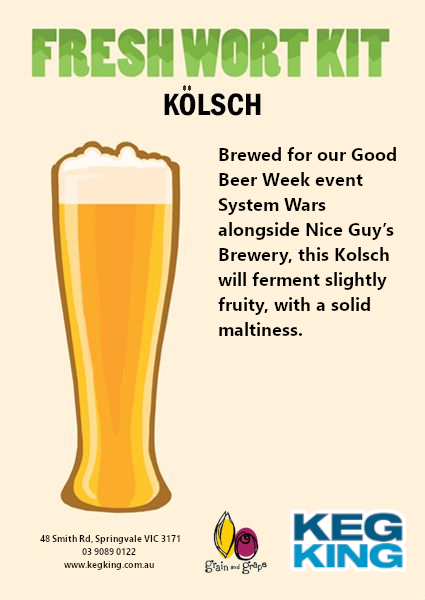 Kolsch Fresh Wort Kit - Keg King Brewing