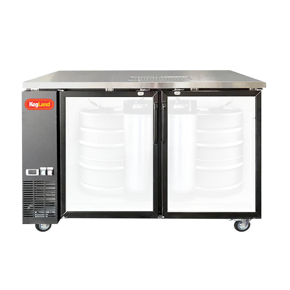 Grand Deluxe 3 two glass door kegerator