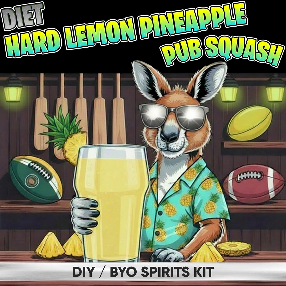 Hard Lemon Pineapple Pub Squash Diet DIY BYO keg mix kit