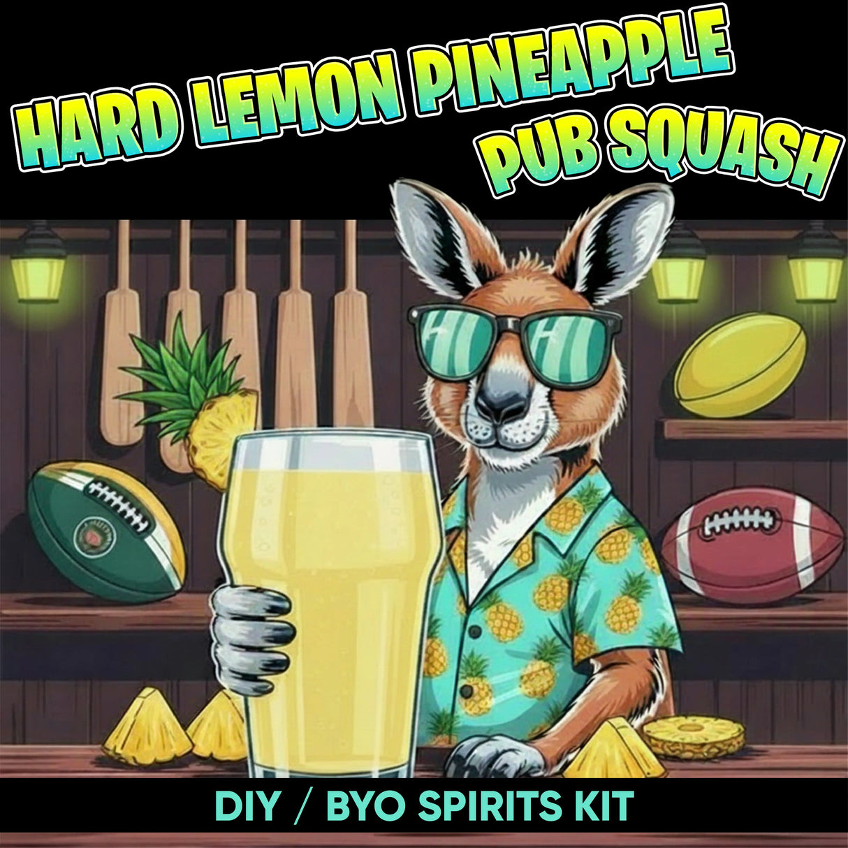 Hard Lemon Pineapple Pub Squash DIY BYO keg mix kit
