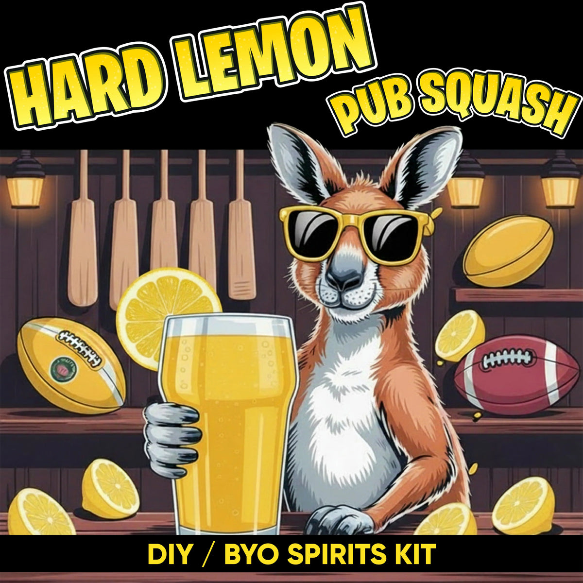 Hard Lemon Pub Squash DIY BYO keg mix kit