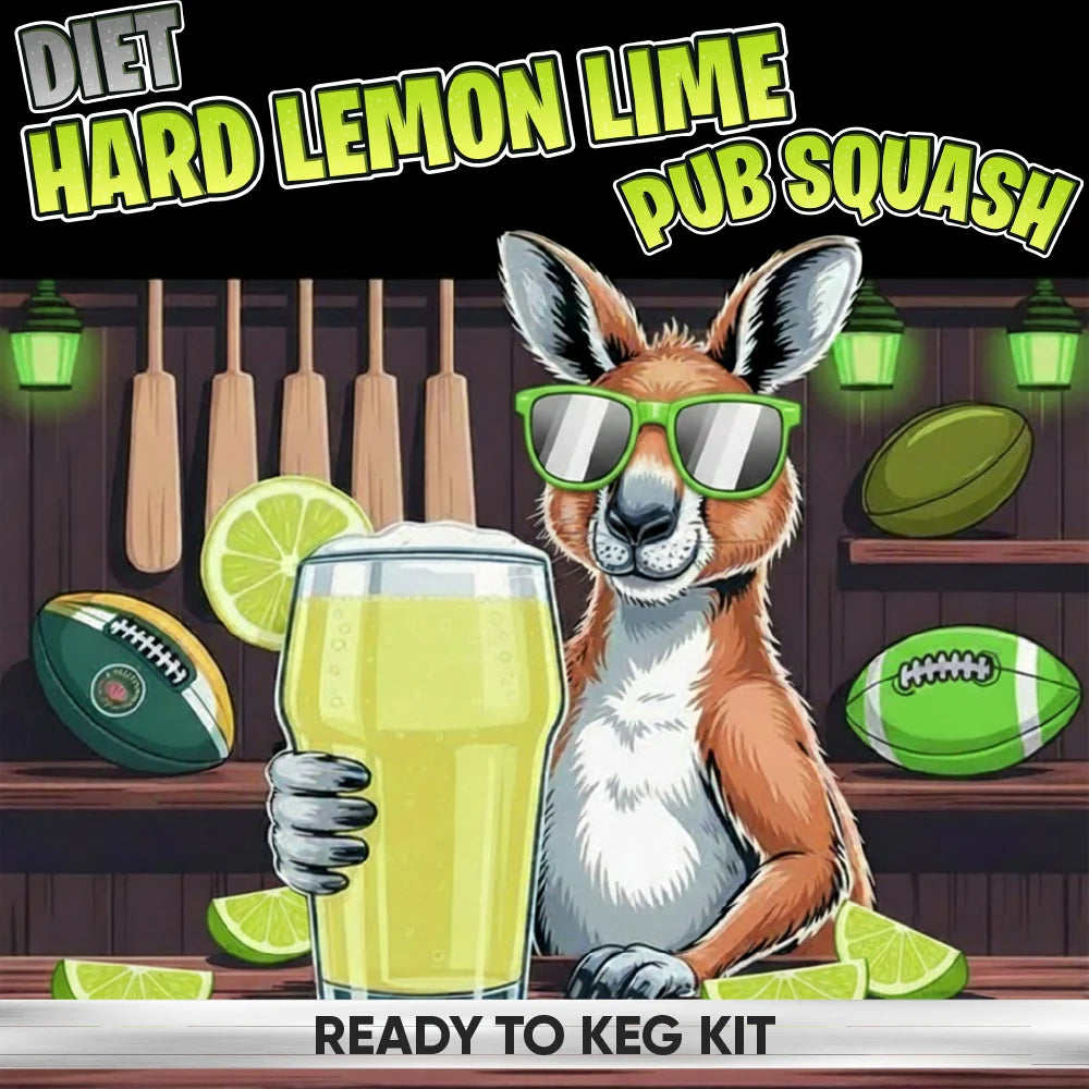 Hard Lemon-Lime Pub Squash Diet ready to keg kit