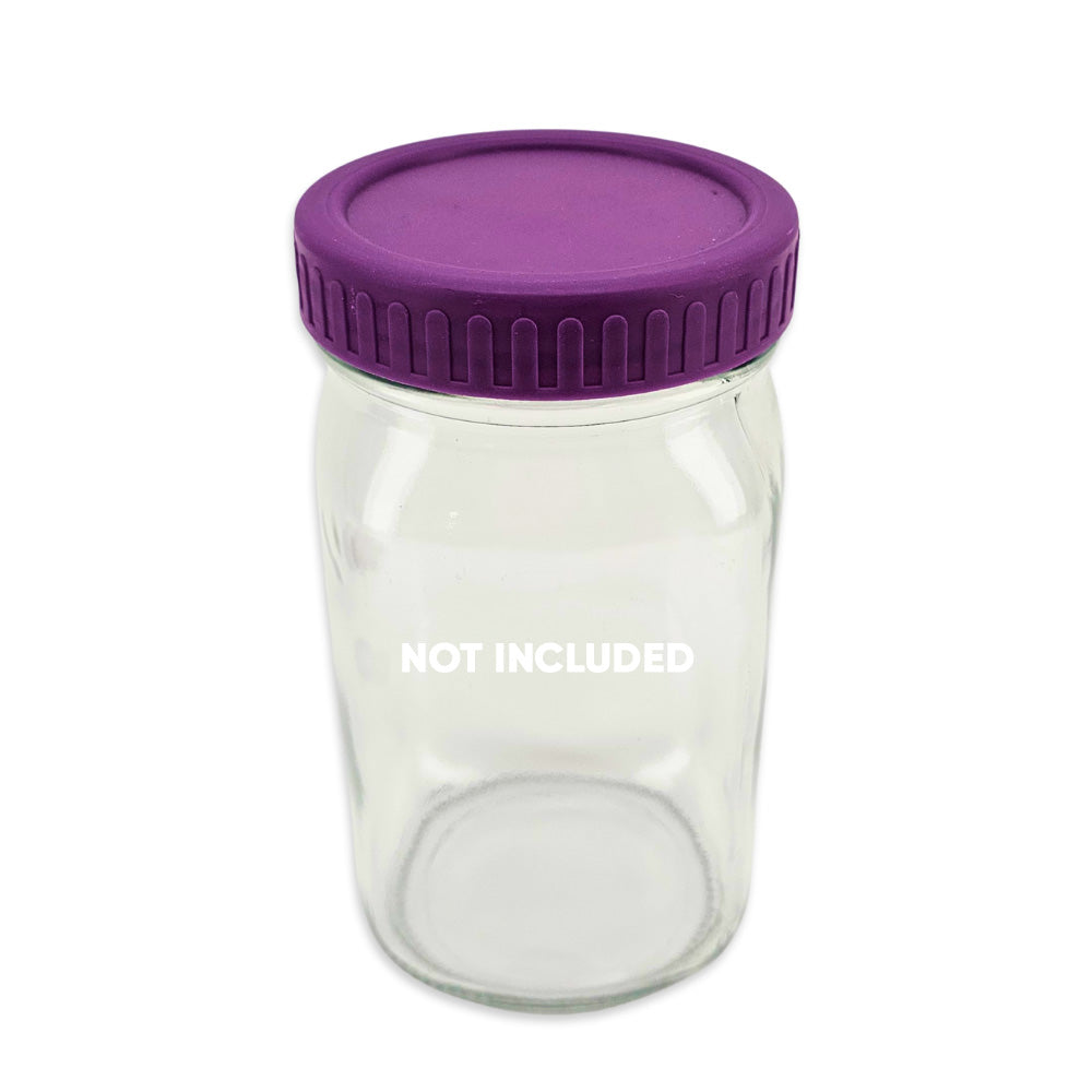 Haul Mason Jar Leak-Proof Lids 6 Pack Purple