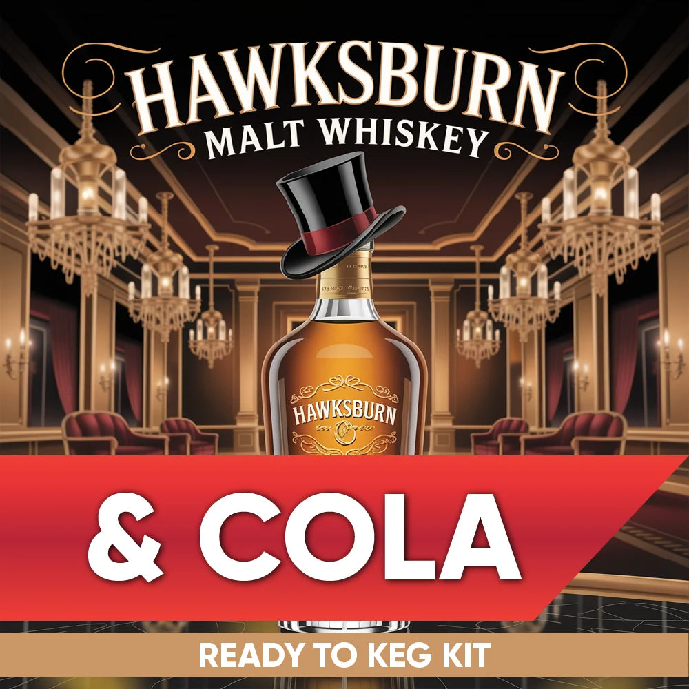 Hawksburn Malt Whiskey and Cola ready-to-keg kit