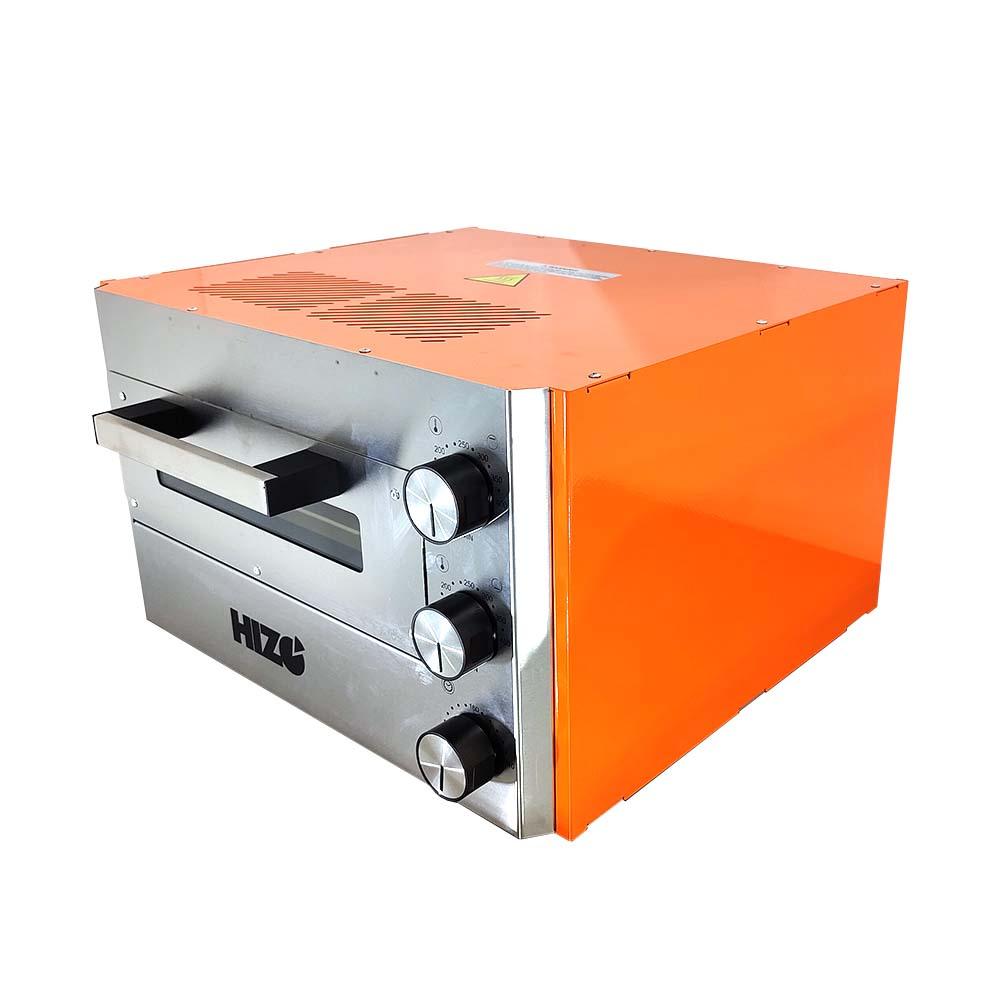 HIZO E12 electric pizza oven, orange
