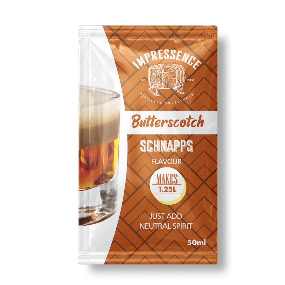 Impressence butterscotch schnapps spirit flavouring sachet