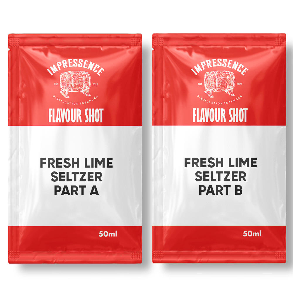 Impressence fresh lime seltzer flavour shot part A and B