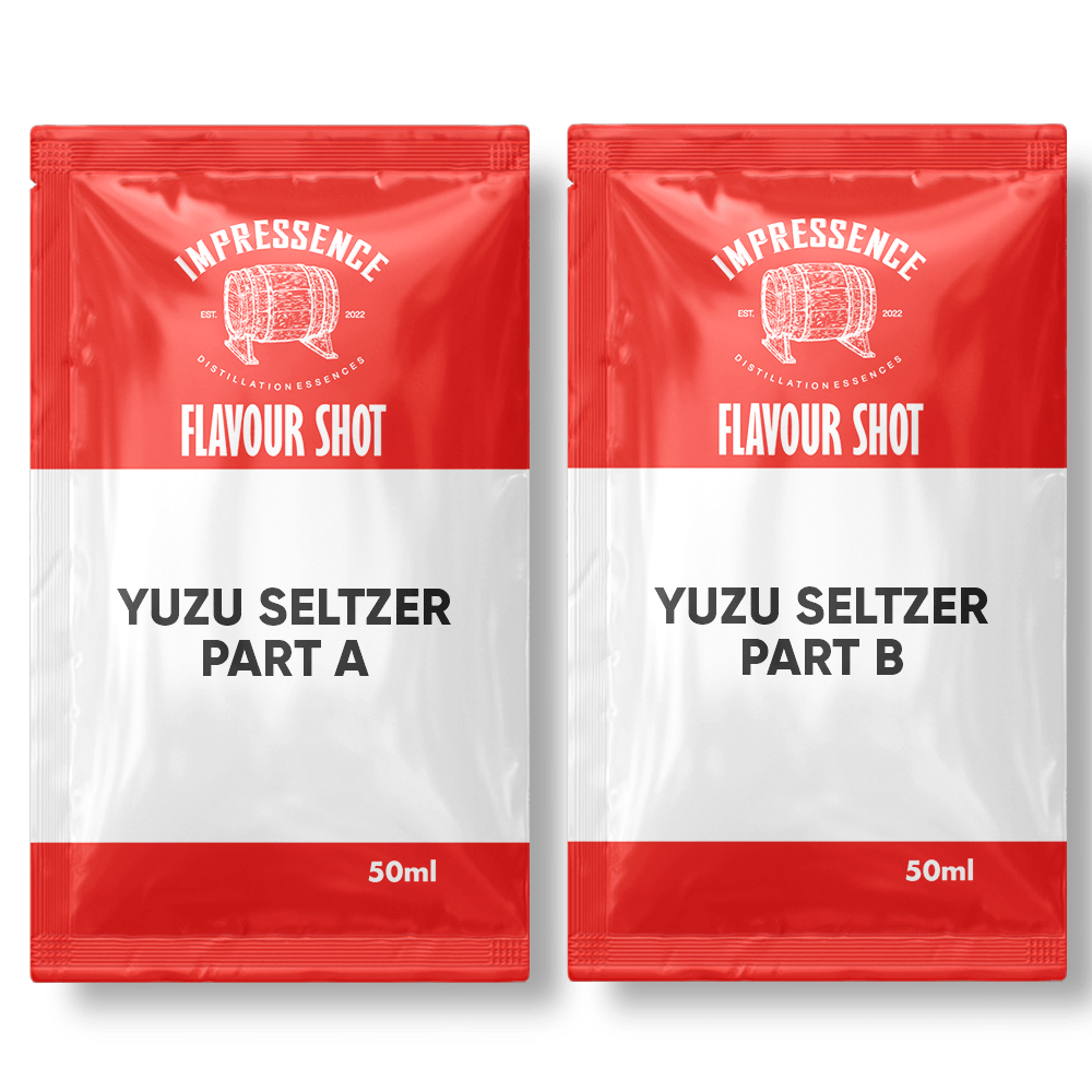 Impressence yuzu seltzer flavour shot part A and B