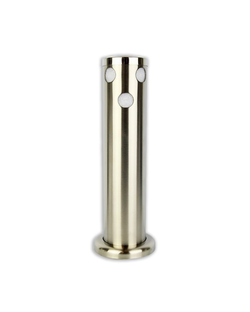 Keg King triple font tower, stainless steel