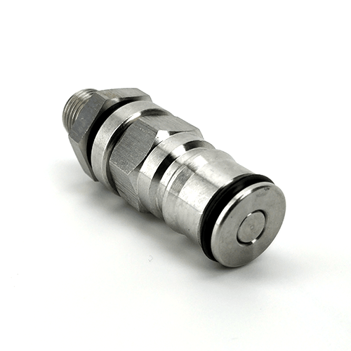 Liquid ball lock post with 1/4 inch bulkhead