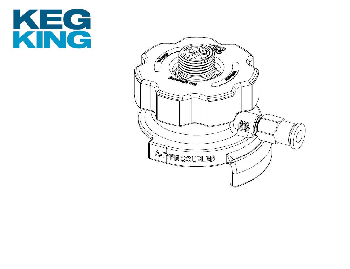 Low Profile Plastic Coupler A Type With Low Profile Push In Fitting