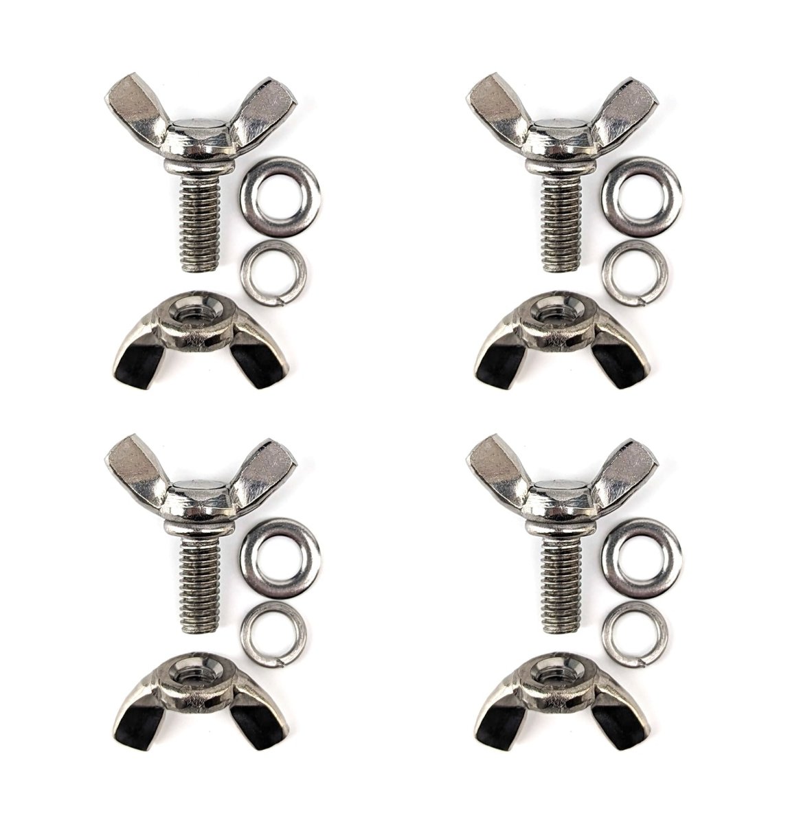 M6 x 14mm stainless wing nut and wing bolt set of 4