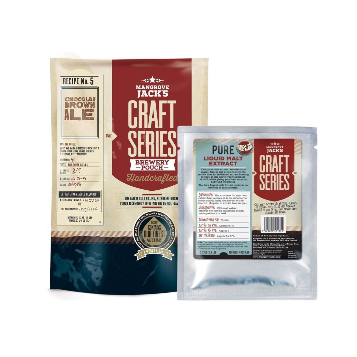 Mangrove Jack's Craft Series Choc Brown Ale 2.2kg with Free Pure LME 1.2kg